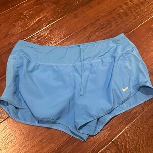 Nike Women's Blue Athletic Shorts with liner